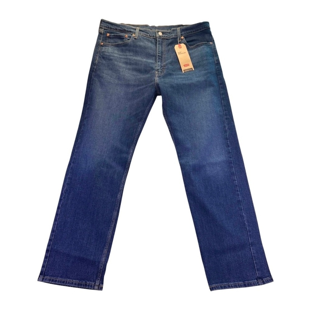 NWT Levis 505 Regular Fit Mens Blue Denim Jeans 40x32‎ Medium Wash 918442 Casual